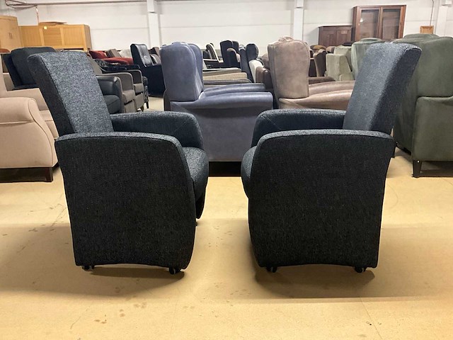 Verrijdbareeeetkamerstoel (2x) - afbeelding 7 van  9