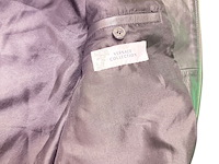 Versace chevron pattern leather jacket - maat slim m - afbeelding 7 van  9