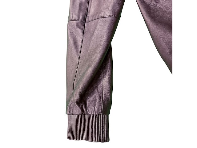 Versace chevron pattern leather jacket - maat slim m - afbeelding 9 van  9