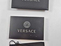 Versace gevlochten leren armband met medusa-bedel - afbeelding 6 van  8