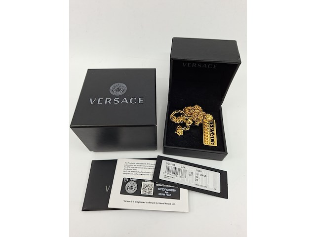 Versace ketting, versace, ketting, goud - afbeelding 2 van  9