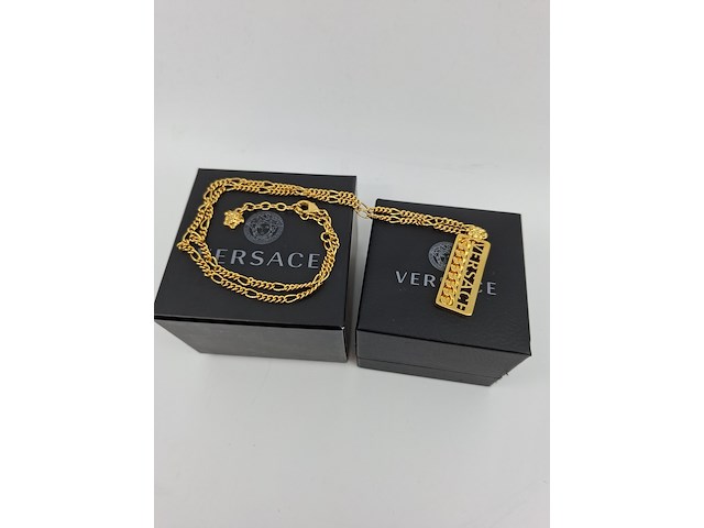 Versace ketting, versace, ketting, goud - afbeelding 3 van  9