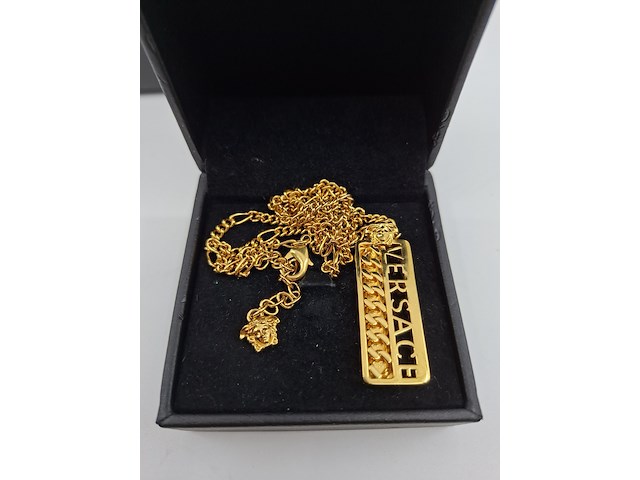 Versace ketting, versace, ketting, goud - afbeelding 4 van  9