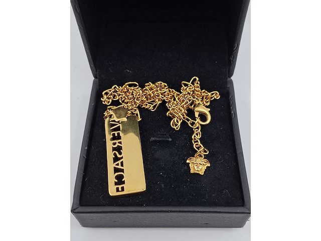 Versace ketting, versace, ketting, goud - afbeelding 5 van  9