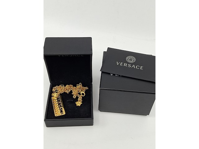 Versace ketting, versace, ketting, goud - afbeelding 8 van  9