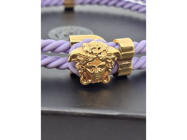 Versace medusa armband, versace, armband, paars - afbeelding 5 van  7