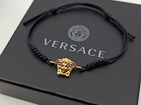 Versace medusa armband, versace, armband, zwart, goud - afbeelding 1 van  8