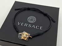 Versace medusa armband, versace, armband, zwart / goud
