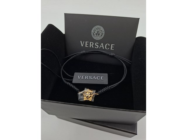 Versace medusa armband, versace, armband, zwart / goud - afbeelding 3 van  7