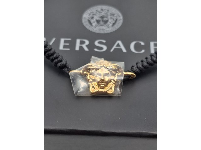 Versace medusa armband, versace, armband, zwart / goud - afbeelding 5 van  7