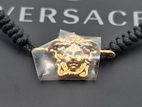 Versace medusa armband, versace, armband, zwart / goud - afbeelding 5 van  7