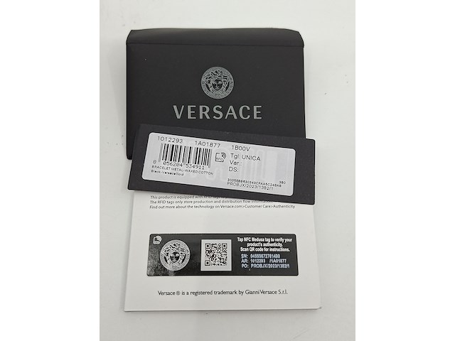 Versace medusa armband, versace, armband, zwart / goud - afbeelding 7 van  7