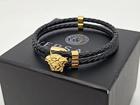 Versace medusa armband, versace, armband, zwart, goud