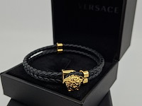 Versace medusa armband, versace, armband, zwart, goud - afbeelding 2 van  10