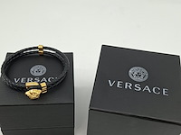 Versace medusa armband, versace, armband, zwart, goud - afbeelding 4 van  10