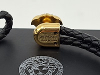 Versace medusa armband, versace, armband, zwart, goud - afbeelding 8 van  10