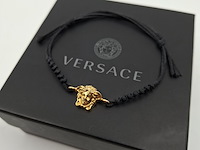 Versace medusa armband, versace, zwart, goud - afbeelding 1 van  8