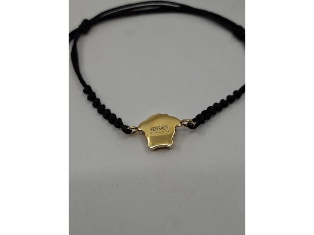 Versace medusa armband, versace, zwart, goud - afbeelding 4 van  8