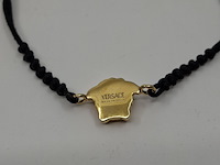 Versace medusa armband, versace, zwart, goud - afbeelding 4 van  8
