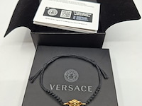 Versace medusa armband, versace, zwart, goud - afbeelding 6 van  8