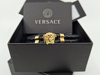 Versace medusa armband, zwart / goud - afbeelding 2 van  7