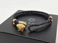 Versace medusa armband, zwart / goud - afbeelding 3 van  7