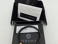 Versace medusa armband, zwart / goud - afbeelding 6 van  7