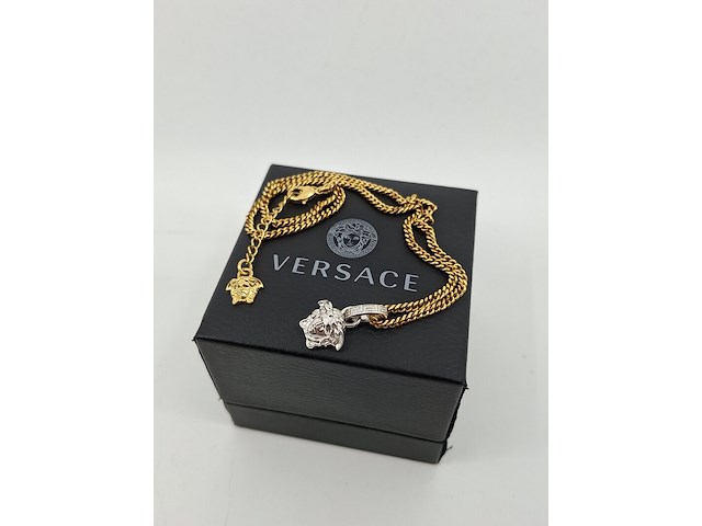 Versace medusa ketting, versace, ketting, goud, zilver - afbeelding 1 van  8