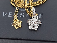 Versace medusa ketting, versace, ketting, goud, zilver - afbeelding 3 van  8