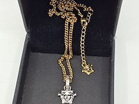 Versace medusa ketting, versace, ketting, goud, zilver - afbeelding 6 van  8