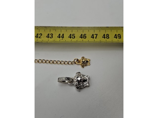 Versace medusa ketting, versace, ketting, goud, zilver - afbeelding 7 van  8