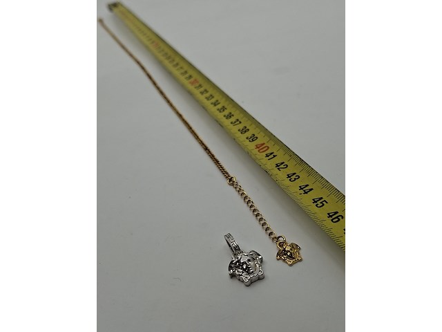 Versace medusa ketting, versace, ketting, goud, zilver - afbeelding 8 van  8