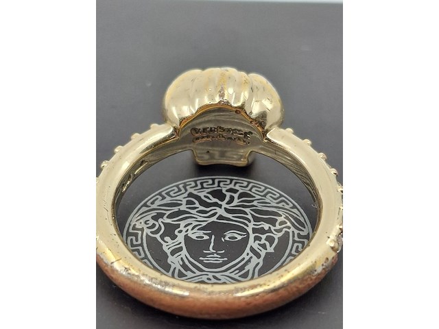 Versace medusa ring, versace, ring, goud - afbeelding 5 van  13