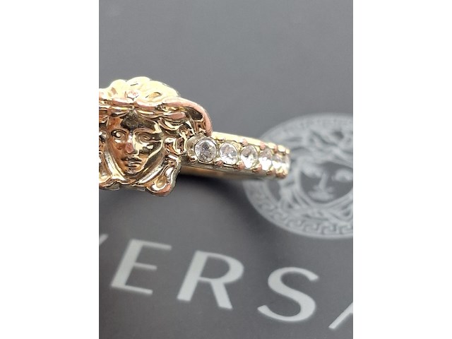 Versace medusa ring, versace, ring, goud - afbeelding 8 van  13