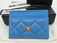 Versace medusa wallet, blauw / goud