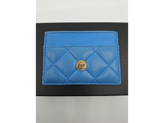 Versace medusa wallet, blauw / goud - afbeelding 4 van  9
