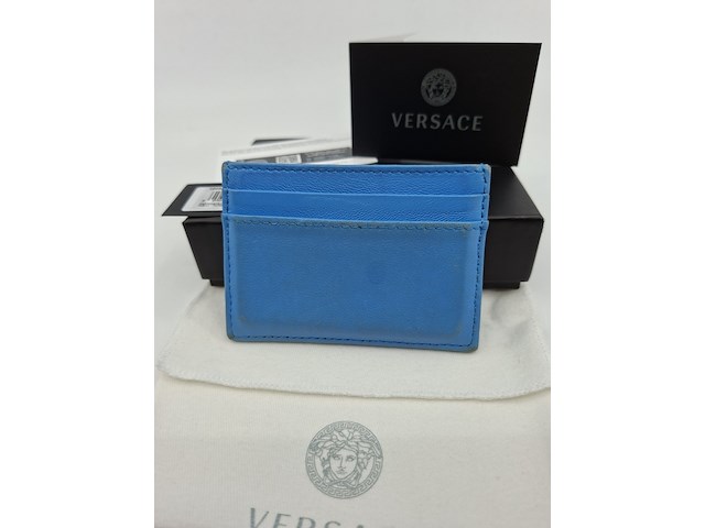 Versace medusa wallet, blauw / goud - afbeelding 6 van  9