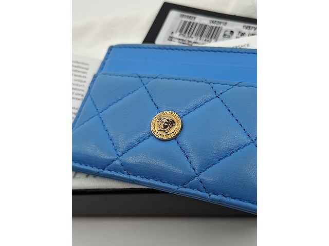 Versace medusa wallet, blauw / goud - afbeelding 7 van  9