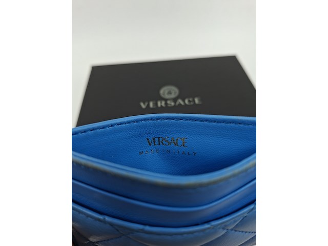 Versace medusa wallet, blauw / goud - afbeelding 8 van  9