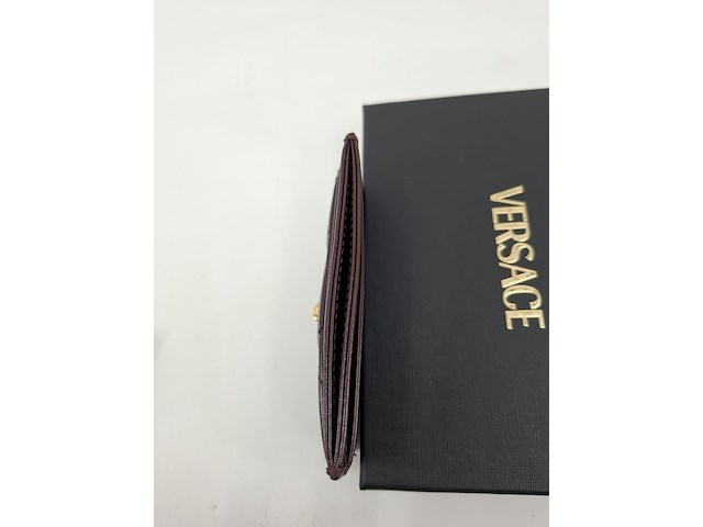 Versace medusa wallet, versace, portemonnee , bordeaux, goud - afbeelding 3 van  18