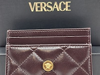 Versace medusa wallet, versace, portemonnee , bordeaux, goud - afbeelding 8 van  18