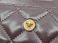 Versace medusa wallet, versace, portemonnee , bordeaux, goud - afbeelding 10 van  18