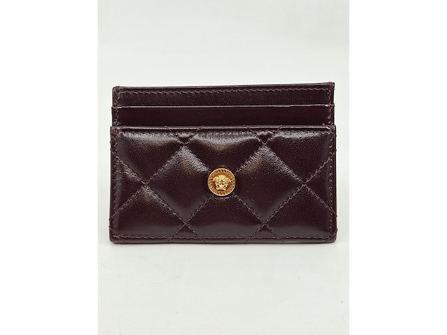 Versace medusa wallet, versace, portemonnee , bordeaux, goud - afbeelding 13 van  18