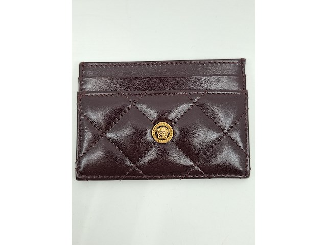 Versace medusa wallet, versace, portemonnee , bordeaux, goud - afbeelding 16 van  18