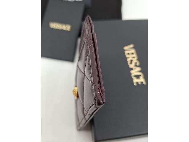 Versace medusa wallet, versace, portemonnee , bordeaux, goud - afbeelding 18 van  18