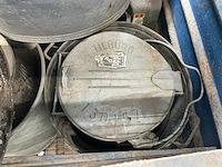 Verschillende zink; rvs en stalen decoratie materialen - afbeelding 6 van  9