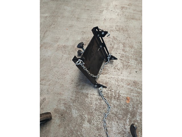 Versnellingsbaksteun met 2 ondersteuners max 215 cm, hydraulics, 1000 kg - afbeelding 5 van  7
