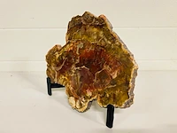 Versteend hout plak met standaard - afbeelding 3 van  6