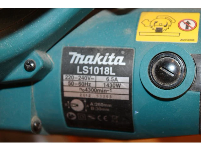 Verstek/afkortzaag makita ls1018l. - afbeelding 3 van  3