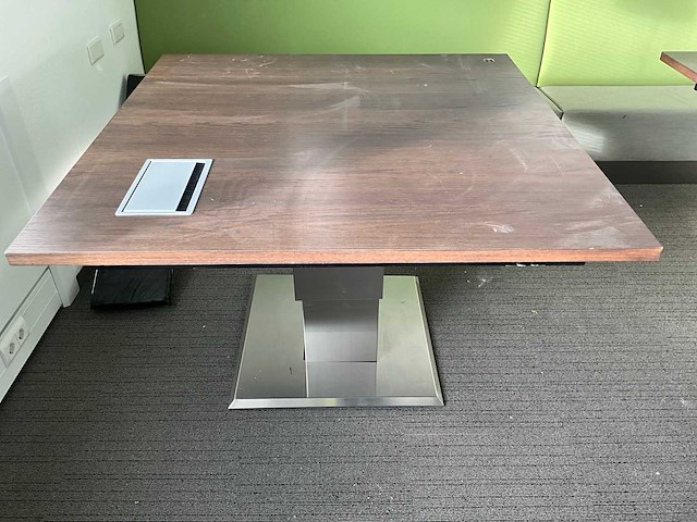 Verstelbaar bureau 120x120 cm - afbeelding 1 van  5